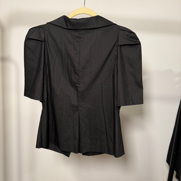 New S.Deer Black Blouse, S - Picture 2 of 3